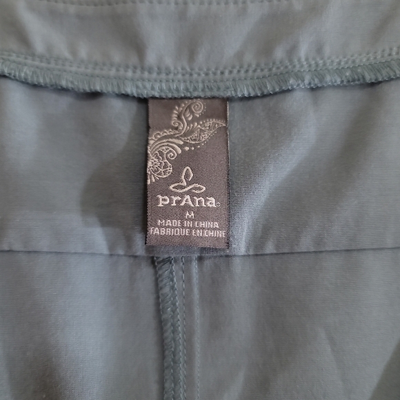 Prana Norma Dress Stretch Blend V-neck SPF Pockets Medium Smoky Blue Athleisure - Picture 6 of 8